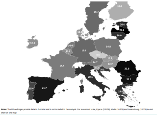 Poverty Rates Across the EU Countries, 2021 (Eurostat data)