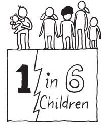 child poverty - 1 in 6 children